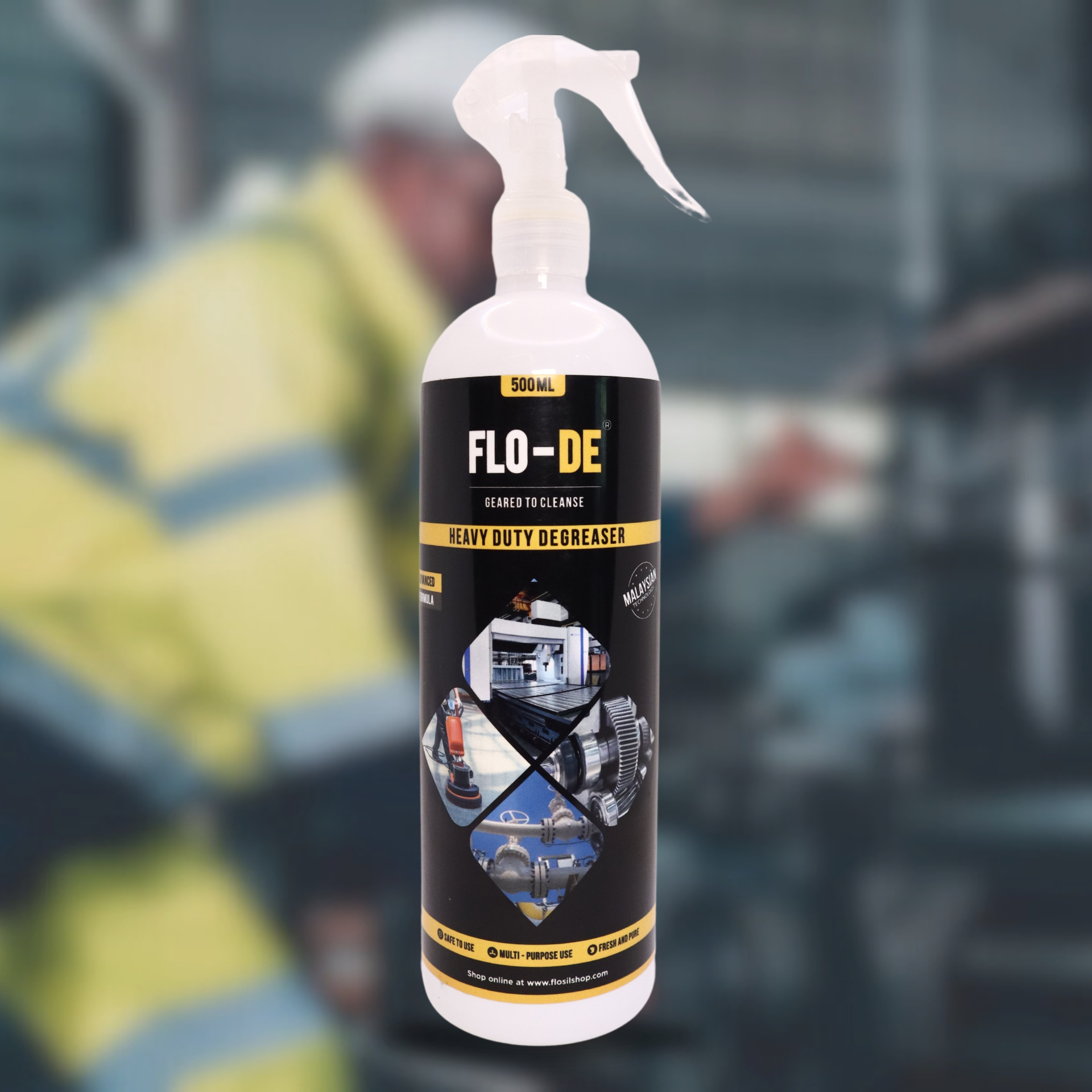 Industrial Cleaner and Degreaser - Flo-DE (Ready to Use) - 500ml